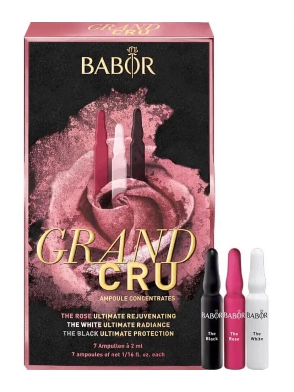 BABOR Grand Cru Ampoule Concentrates - Rose, White, Black